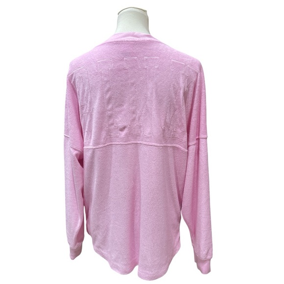 Victoria Secret Pink Varsity Beach Terry V Neck Top - Picture 5 of 13